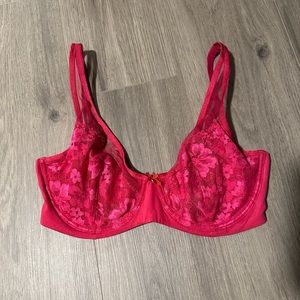 Hot pink VS Demi bra